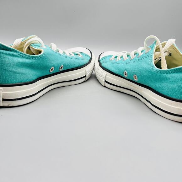 Converse Shoes Womens 8 Blue Canvas Chuck Taylor All Star Low Top Casual Sneaker - Picture 9 of 11